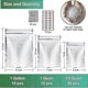 thumbnail image 5 of 50 Pack Mylar Bag For Food Storage With Oxygen Absorber Resealable Grains Nuts, 5 of 5
