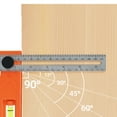 thumbnail image 4 of Woodworking Marking Ruler Multifunctional Precise Horizontal Bubble Positioning Tool Adjustable with Measuring Ruler, 4 of 8