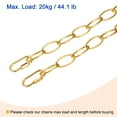 thumbnail image 5 of Unique Bargains 3mm Thick 1m Long Chain Connectors Pendant Light Fixture Chains Gold 1 Set, 5 of 5