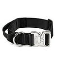 thumbnail image 1 of Mighty Paw Tactical Dog Collar | Adjustable Working K9 Collar For Training With Heavy Duty Metal Buckle And Control Handle. Premium Grade Weatherproof Polyester For Medium To Extra Large Pets (Black), 1 of 1