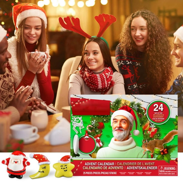 Xihbxyly Calendario de Adviento Navideño, Sorpresa Festiva con Cuenta Regresiva, Ventanas Que Se Abren a Diario, Interacción Entre Padres E Hijos, Recuerdo Navideño, Regalo Perfecto de Navidad, Inclu