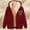 A124 Wine, variant on Xdegoge Women's Fleece Jacket Warm Sherpa Lined Loose Plus Size Heart Graphic Hoodies Thermal Long Sleeve Hooded Zip Up Coats Cold Weather Cozy Fuzzy Fall Fashion Clothes with Pockets