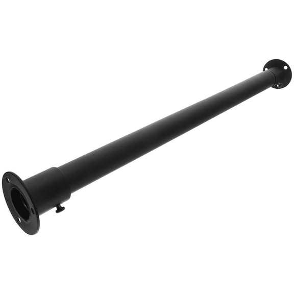 Milisten Adjustable Extendable Black Stainless Steel Closet Rod Heavy Duty Clothes Hanging Rod for Home and Closet Organization