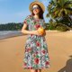 thumbnail image 4 of Disketp Roses Mixed Zebra 1 para Vestido de Manga Corta para Mujeres, Vestidos de Verano para Mujeres, Casual y Holgado para la Playa, 4 of 6