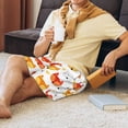 thumbnail image 2 of Daiia Cute Fox with Heart Mens Woven Stretch Pajama Short,Short Pajama Pants-XX-Large, 2 of 7