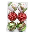 thumbnail image 3 of 6 bolas navideñas colgantes reutilizables para decorar el de , ideal para compromisos, Acción de , aniversarios, fiestas. Rojo Verde Blanco, 3 of 8