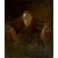 thumbnail image 2 of Ladislav Mednyánszky 15x17 Gold Ornate Wood Frame and Double Matted Museum Art Print Titled - Study of an Old Woman (1881), 2 of 4
