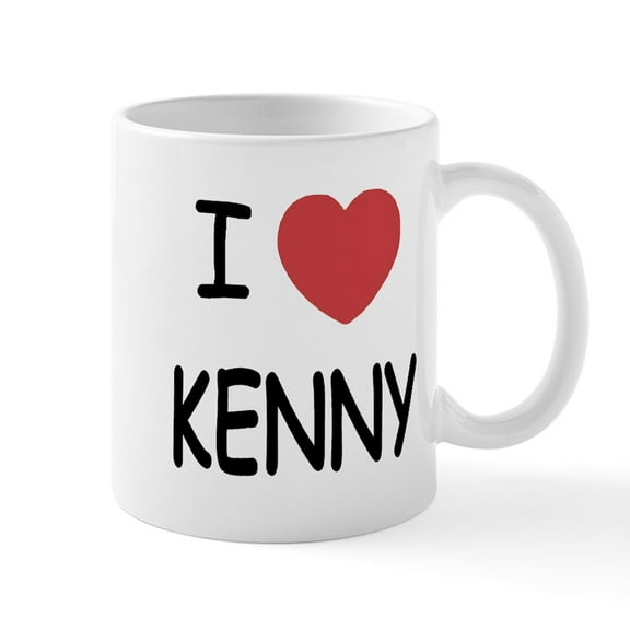 CafePress - I Heart KENNY Mug - 11 oz Ceramic Mug - Novelty Coffee Tea Cup