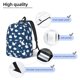 thumbnail image 3 of Disketp Cute Goose On Blue Sky print Canvas Backpack Lightweight Travel Daypack Student Rucksack Laptop Backpack-Medium, 3 of 5
