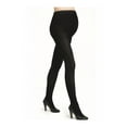 thumbnail image 2 of Mothers Essentials 90 Denier Cotton Tights Women's Maternity Suppport Pantyhose (BLACK, L/XL), 2 of 2