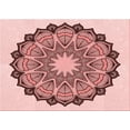 thumbnail image 1 of Ahgly Company Indoor Rectangle Patterned Pink Area Rugs, 5' x 8', 1 of 6