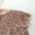 thumbnail image 6 of OYXSER Toddler Girls Clothes 1T 2T 3T 4T 5T T-Shirt Tee Tops + Shorts Short Sleeves Cute Summer Short Set 2 Pieces Shorts Set, Coffee 7-8Y, 6 of 7