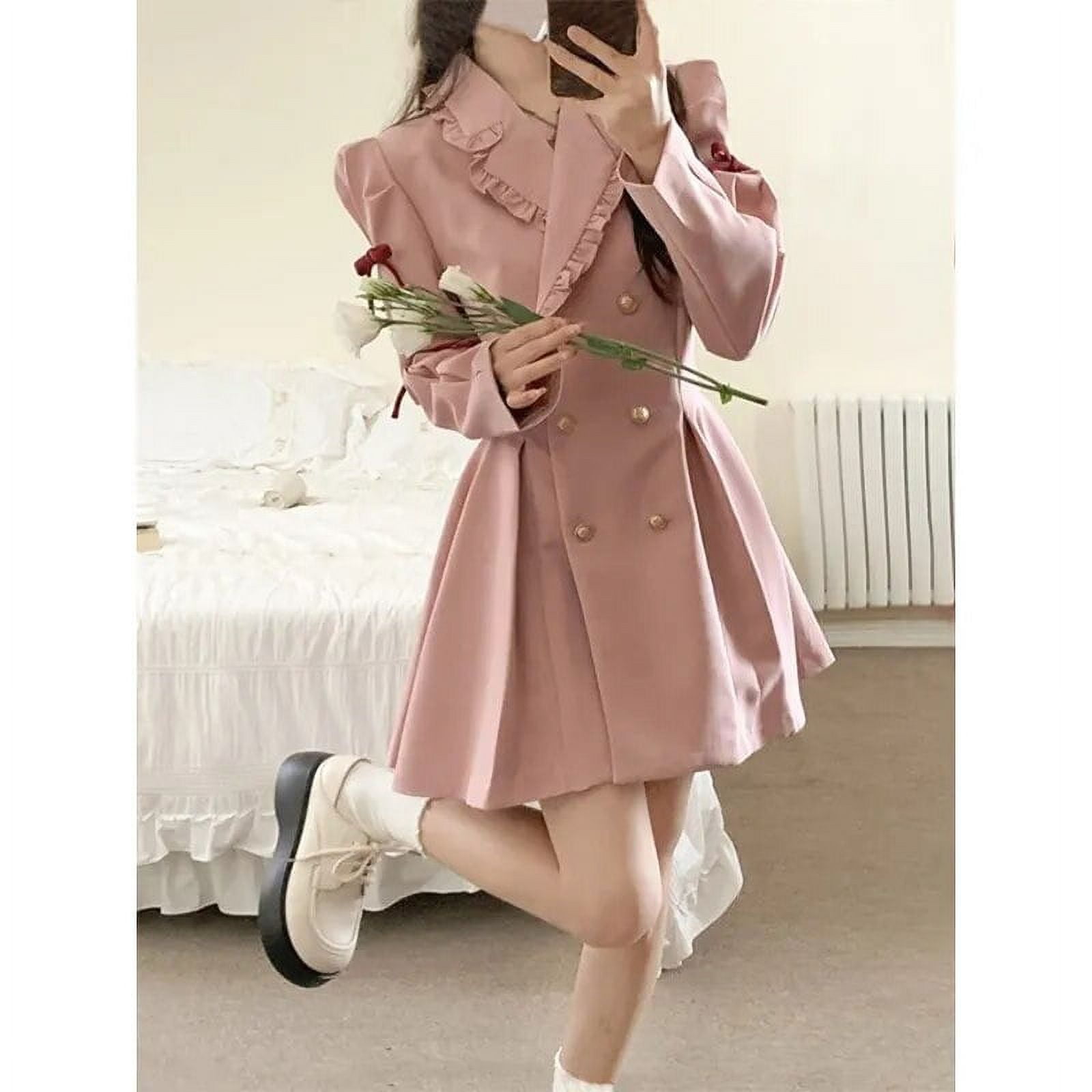 korean style one piece dress Lunivop Y2k Fairycore White Graduation Dress Women Korean Style One Pi –  lunivop main image 0