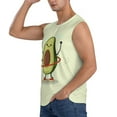 thumbnail image 3 of Balery Avocado1 Men's Sleeveless Muscle Shirts Workout Tank Top, Moisture Wicking, Odor Protection-Large, 3 of 8
