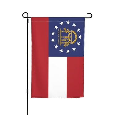 Toland Georgia State Flag Garden Flag 12x18 Inch, Double Sided Outside Sign Yard Flag Farmhouse Indoor Decor
