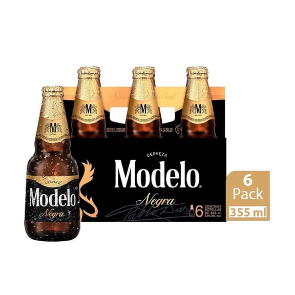 Cerveza oscura Negra Modelo 6 botellas de 355 ml c/u