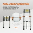 thumbnail image 3 of Step Ladder Telescoping Ladder 10.5FT, Telescopic Extension Ladder, Aluminum Alloy Folding Ladder Portable Multi-Purpose for Indoor Outdoor Work, Heavy Duty 300 lbs Load,Aluminum Ladder, 3 of 6