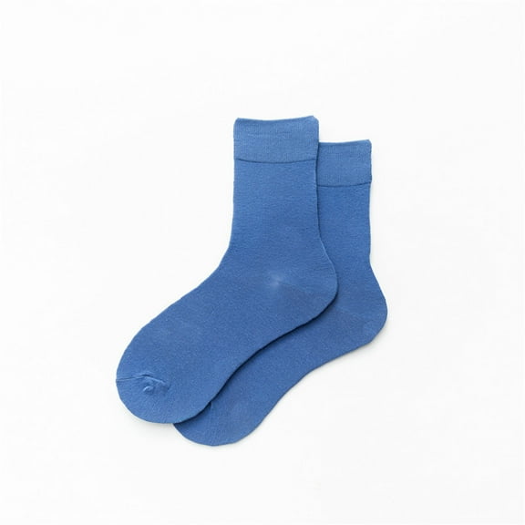 Sunbona Women's Mid Crew Solid Color Casual Socks For Everyday Wear Comfortable Stackable Ankle Socks Soft Breathable Fashion Socks For Women