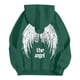 thumbnail image 3 of MHFRRA Sudadera con Capucha Informal con Estampado de Ángel de Invierno, Forrada, Cálida, Suave y Cómoda, para Uso Diario Verde, 3 of 3