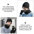 thumbnail image 2 of CRAFTHROU 1Set Mens Warm Gloves And Scarf For Winter Outdoor Activities, 2 of 4