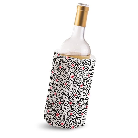Funda Refrigeradora de Vino Vacu Vin con Gel y Arte de Keith Haring