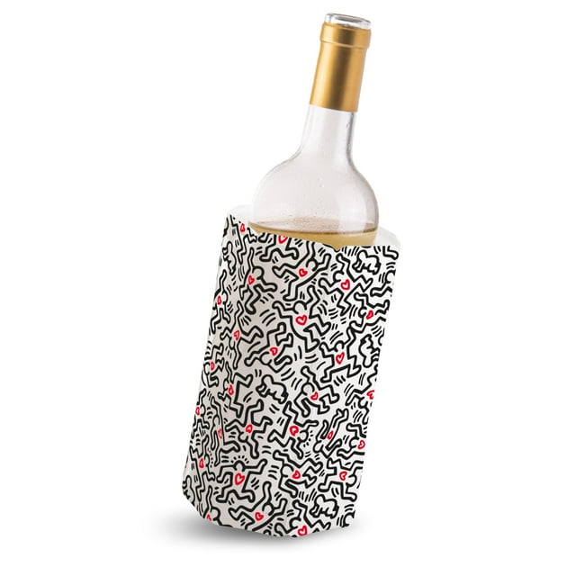 Funda Refrigeradora de Vino Vacu Vin con Gel y Arte de Keith Haring