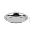 thumbnail image 2 of WEUVEB Metal Tea Saucer Silver Prevent Water Droplets Restaurant Owners Office Use 4pcs, 2 of 8