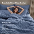 thumbnail image 3 of Juego de ropa de cama Bedsure California King, 7 piezas, azul pizarra, 3 of 9