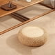 thumbnail image 4 of Tatami Floor Pillow Transpirable Redondo Hecho a mano Estilo chino Futon  Beige Cola Cojín de paja para sentarse, 4 of 8