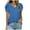 Blue, variant on Aoochasliy Womens Blouses Short Sleeve Loose Casual V-Neck Solid Casual T-shirt Dressy Tunic Shirts