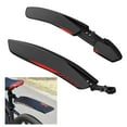 thumbnail image 2 of Hyasfey 2Pcs Bicycle Fender Reflective Waterproof Lightweight Universal 24/26/27.5-inch MTB Mountain Road Bike Front Rear Mud Splash Guard Mudflap Bike Accessories, 2 of 7