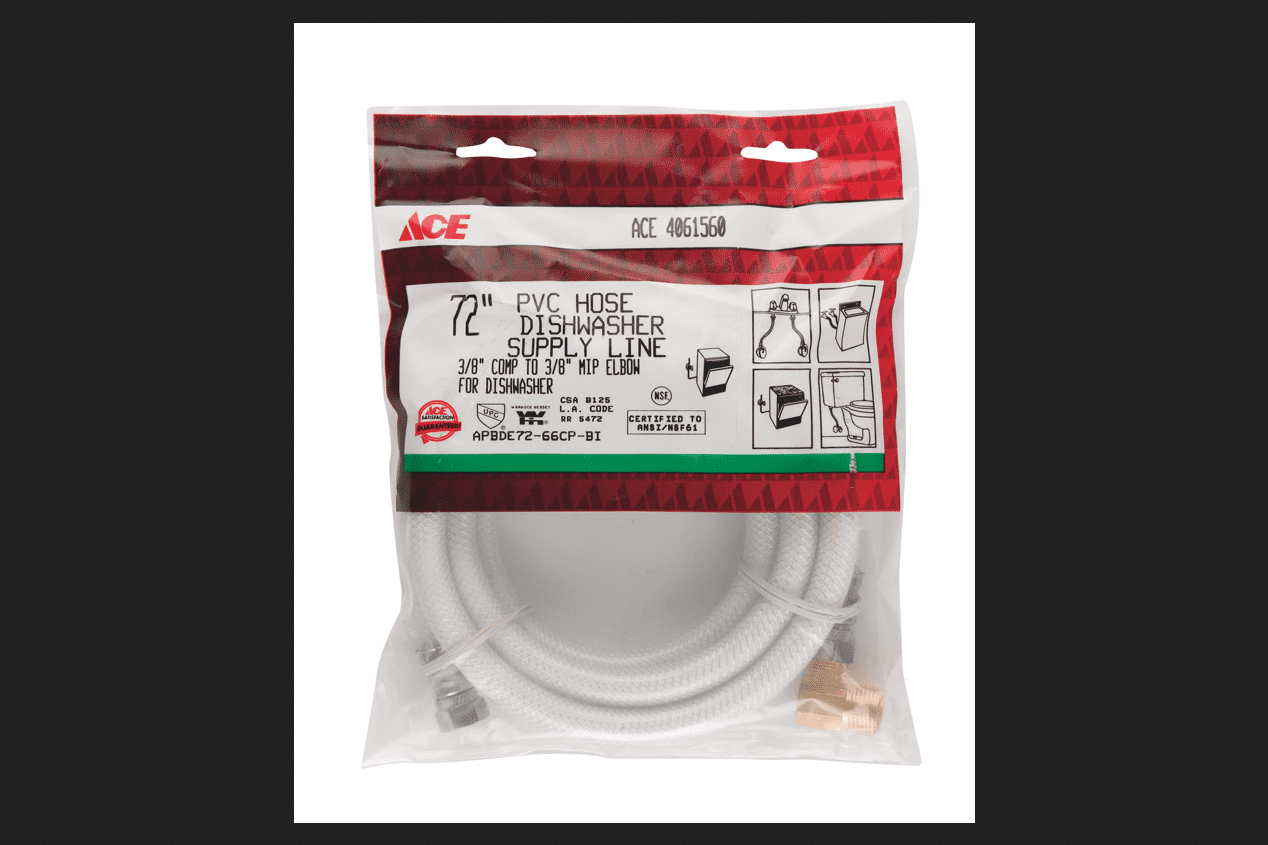 Ace 3/8 in. Compression x 3/8 in. Dia. MIP PVC Dishwasher Supply Line