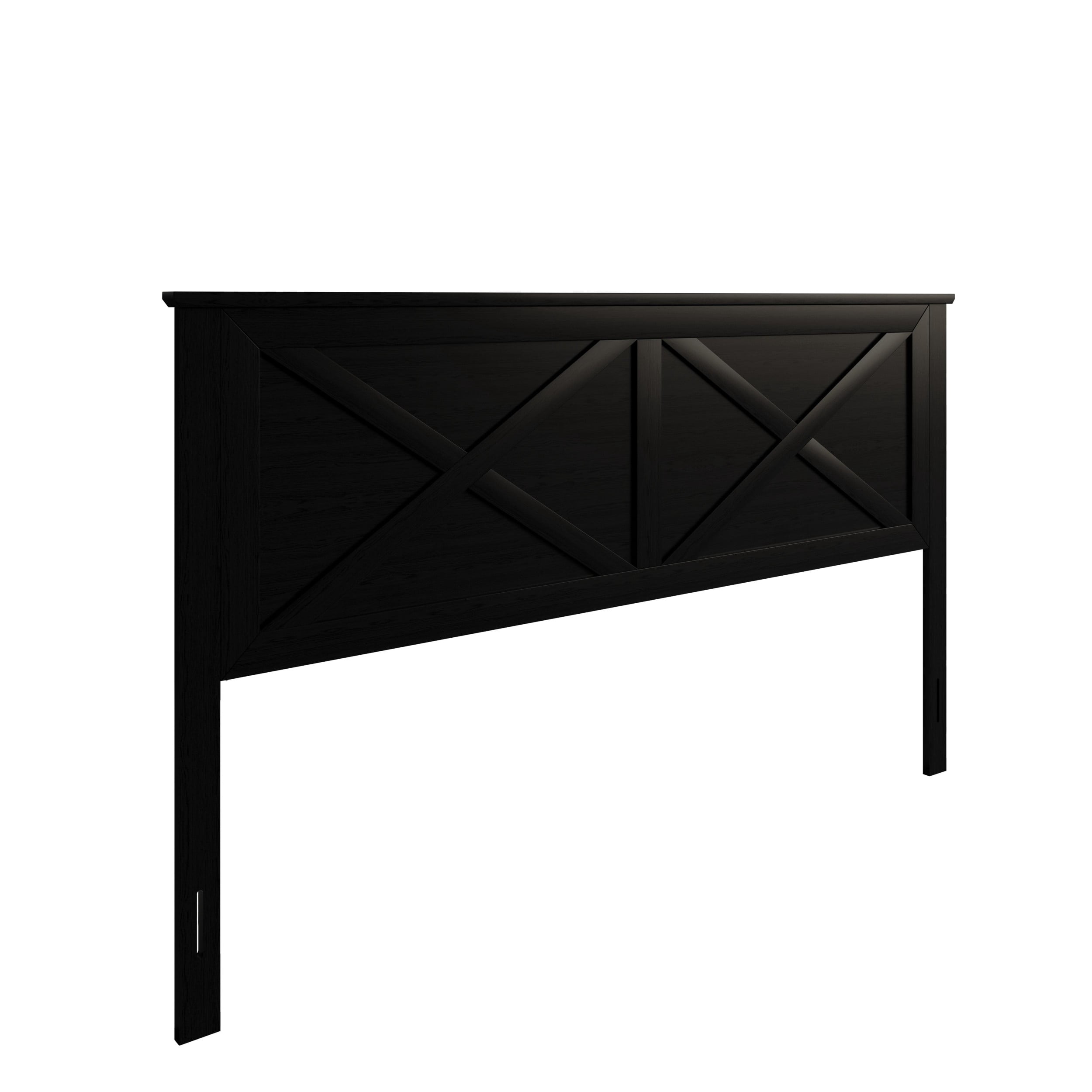 Home Design Raleigh King Wood Headboard, Black