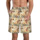 thumbnail image 1 of Fotbe 70s Hippie Style Trajes de Baño Estampados para Hombre, Shorts de Verano de Secado Rápido, Ropa de Playa, Bañadores-Medium, 1 of 6