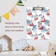 thumbnail image 2 of ALAZA Plastic Clipboard A4 Letter Size Decorative Clipboards for Students Women Men 9" x 12.5" Watercolor Sailboats, 2 of 6