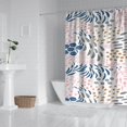 thumbnail image 2 of Multicolor Abstract Floral and Leaf Pattern Shower Curtain 72"x72" ,Bathroom Decorative Shower Curtains Set with 12 Hooks,Modern Waterproof Washable Shower Curtain, 2 of 6