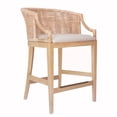 thumbnail image 2 of Trendy Rounded Back Rattan Counter Stool / Complement Any Kitchen Aesthetic, 2 of 6