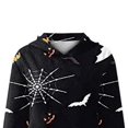 thumbnail image 3 of Sudadera con capucha Yuyangstore Vestido jersey casual estampado colorido para mujer Negro Amarillo S, 3 of 4