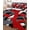 Red, variant on Twin XL Quilt Bedding Set, Red Black Geometric Reversible Summer Quilt 3 Pieces, Modern Art Abstract Grey Line Lightweight Bedspreads Coverlets with 2 Pillow Shams for All Seasons