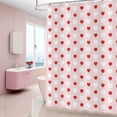 thumbnail image 6 of Valentine Shower Curtain, Bathroom Decor, ,70.87x78.74 inch Love Heart Shower Curtain, Romantic Bathroom, Fabric Shower Curtain, Heart Pattern Curtain, Bath Decor, Holiday Shower Curtain, 6 of 7