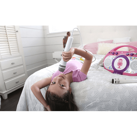 The Singing Machine Tabeoke Portable Bluetooth Karaoke System Compatible with a Variety of Apps, White