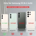 thumbnail image 2 of Phone Case for Samsung S23 Case Samsung Galaxy S23 Phone Case, Military Grade, Heavy Duty, with Ring Holder Stand, Support Magnet Car Mount for Samsung Galaxy S23 Case Red, 2 of 11
