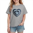 thumbnail image 3 of Piuwrlz Girl Graphic Shirts Tops Girls Short T-Shirts Sleeve Pullover Gray Size 5 Years, 3 of 10