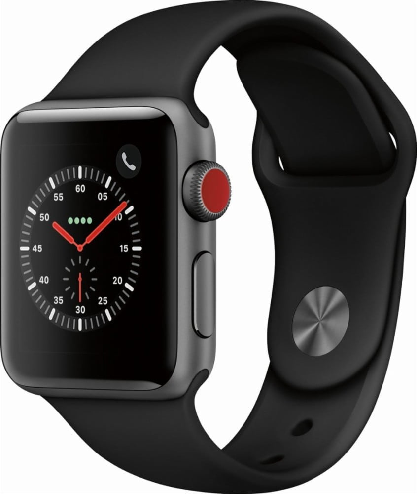 Refurbished Apple Watch 38mm Series 3 GPS + Cellular with Sport 