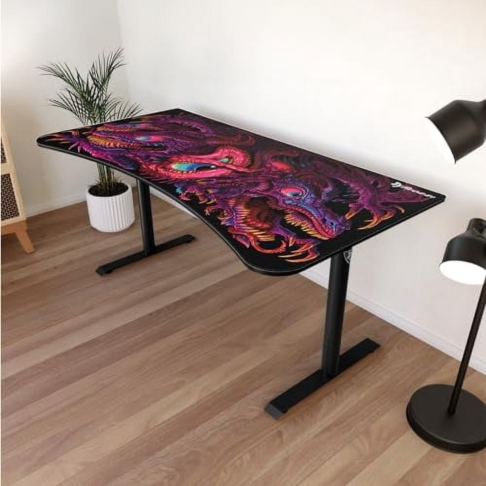 Arozzi Arena Gaming Desk Mat, Full Surface Custom Desk Pad, Interchangeable, Water Resistant & Washable Computer Desk Mouse Pad with Stitched Edges (D045)