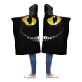 thumbnail image 2 of ASHLEIGH Black Cat Eyes Hooded Blanket 50x60 inches Kids Girls Boys Toddler Blankets Throw Wrap, 2 of 2