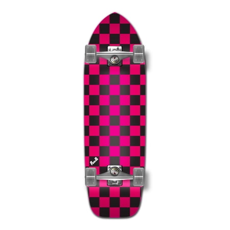 Yocaher Old School Longboard Complete - Checker Pink price history on PriceWatchPro