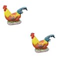thumbnail image 2 of Transemion Resin Statue Chicken Statue Decorative Backyard Patio for Lawn Lying Position S 2Set, 2 of 6