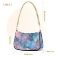 thumbnail image 3 of FORMRS Womens Shoulder Bag with Chain Strap Clutch Purse Cute Tote Handbag, Pink Marble Pattern, 3 of 7