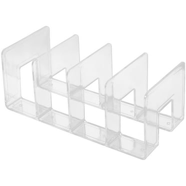 2 Pieces Organizer Folder 4 Bookends Document Rack Magazine Storage